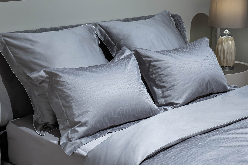 Пододеяльник 200x220 Garda Decor Серпенте серый