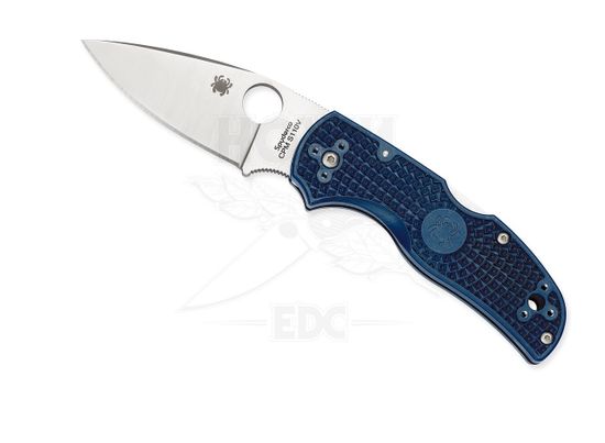 Складной нож Spyderco Native 5 Dark Blue FRN 41PDBL5 c клинком из стали CPM-S110V, рукоять FRN