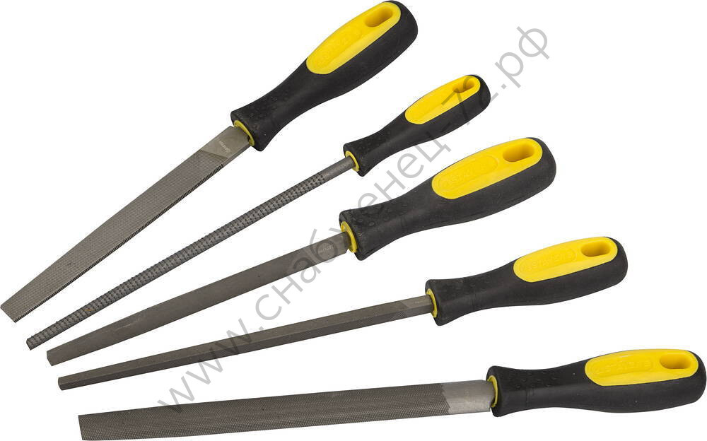 STAYER 200 мм, 5 предм., Набор напильников (1682-20-H5)