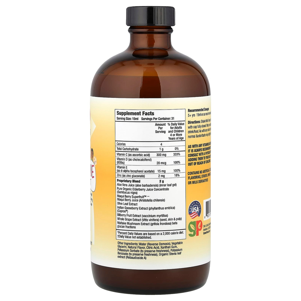 GreenPeach, Immune Boost, виноград и ягоды, 473 мл (16 жидк. Унций)