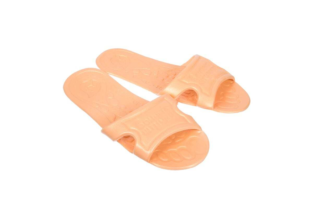 ТАПОЧКИ БАННЫЕ ШТУЧКИ Д/БАНИ И САУНЫ БЕЖЕВЫЕ 32044