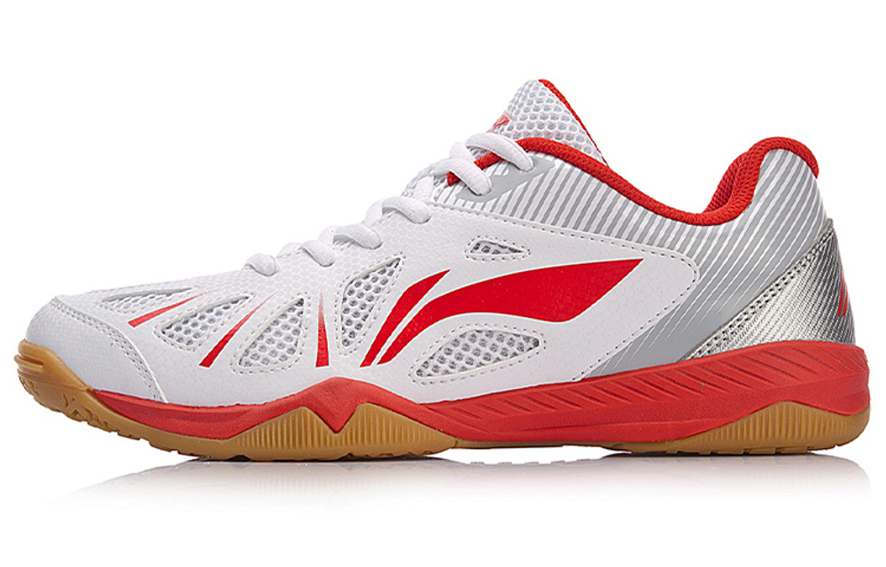 Li Ning Cushioning Support Balance Low top Training Shoes Women"s White Red