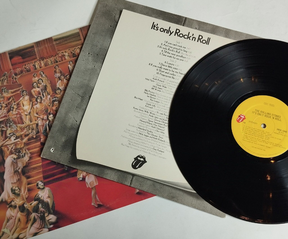 Винтажная виниловая пластинка LP The Rolling Stones Its Only Rock N Roll (USA 1974)