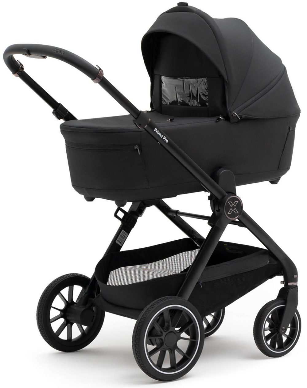 Коляска Agex Prima Pro 3 в 1 с автокреслом i-Safe Grey Midnight Grey (Темно-серый)