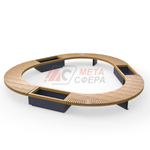 Лавка Rail Road 03 с 3-мя вазонами