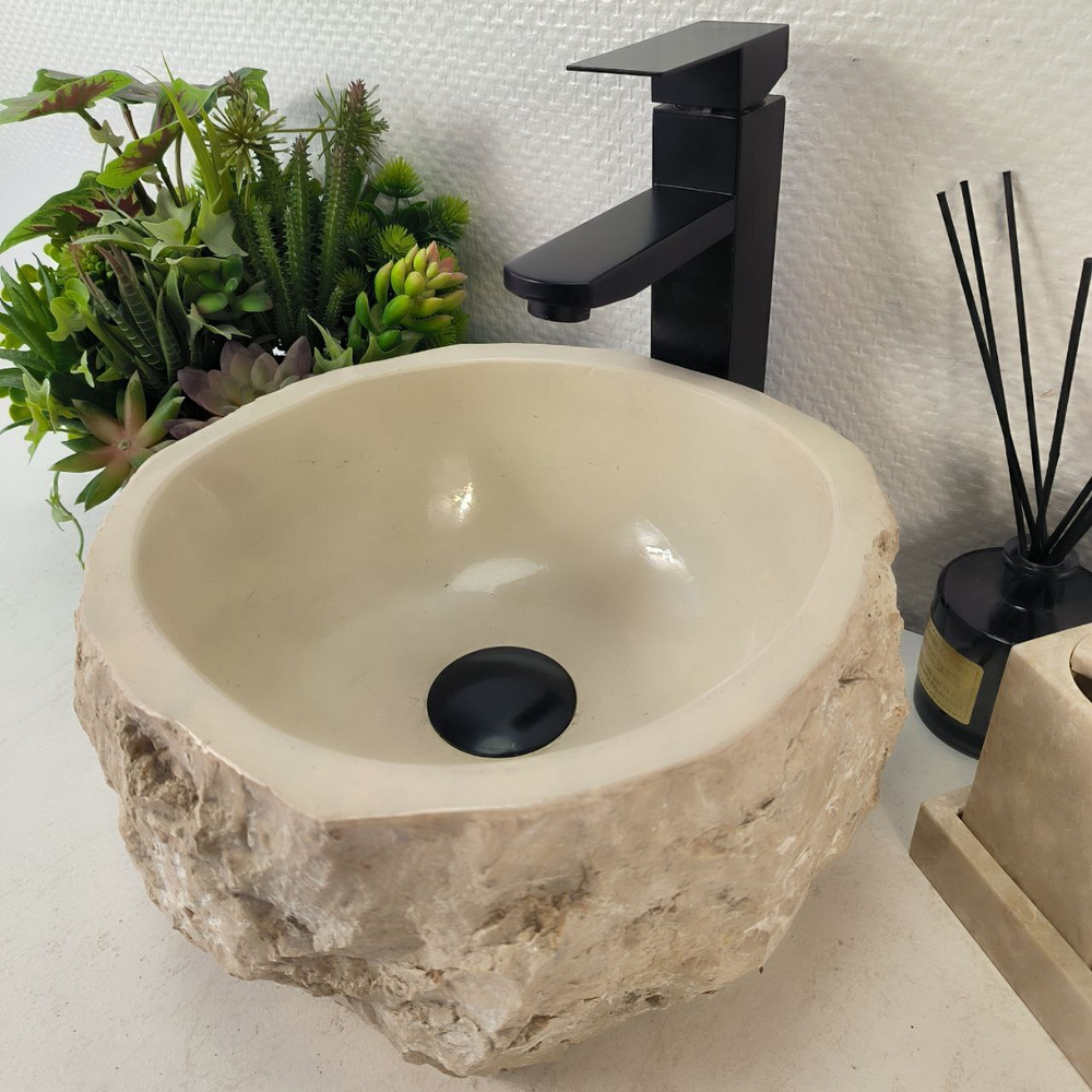 Раковина из мрамора Erozy Cream EM-65330 31*30*15 0867