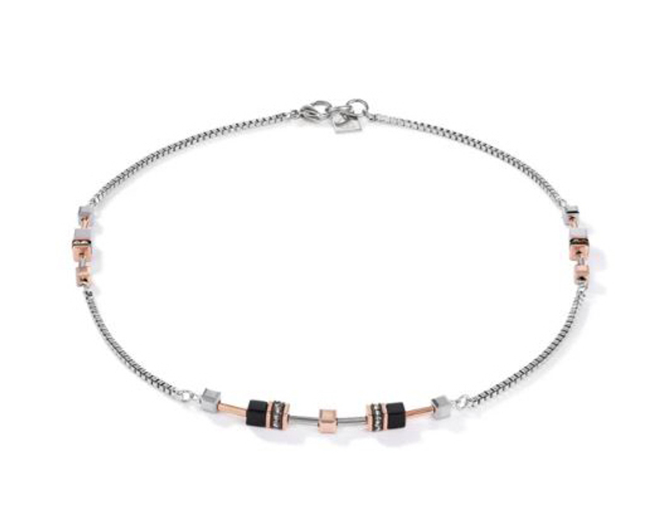 Колье-трансформер 4-in-1 сотуар Coeur de Lion Rosegold-Silver 5008/10-1631