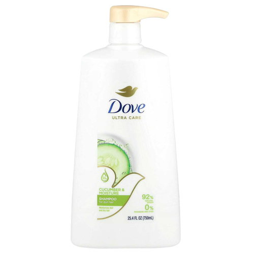 Dove, Увлажняющий шампунь с огурцом, для тусклых волос, 25,4 жидк. унц. (750 мл)