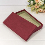 Коробка Ювелирная 24х12х4 см (Бордовый)