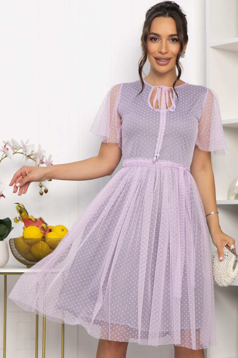 Платье У твоих ног (сиреневое) П13825-39М LT Collection