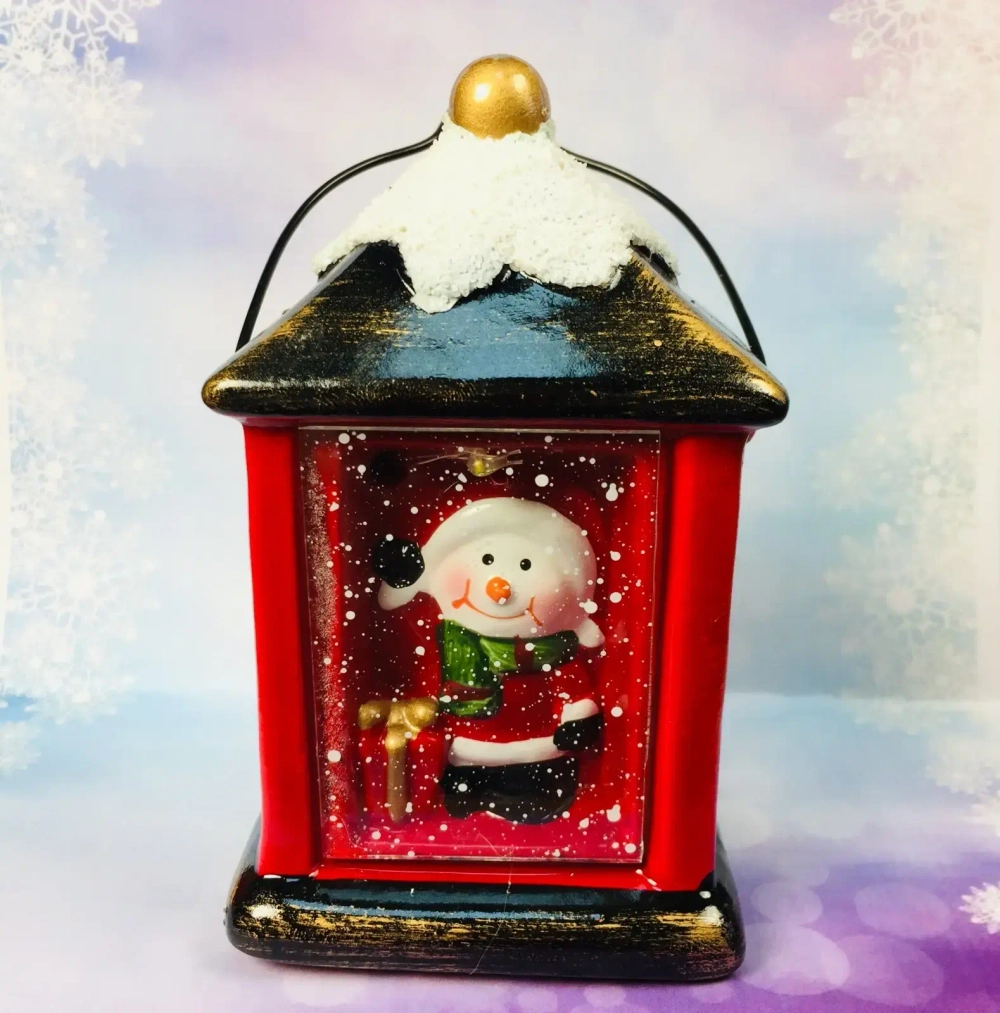Фигурка с подсветкой Miracle «Новогодний фонарь» 7,5*12 см