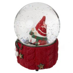 GAEM Фигурка декор в стекл шаре "Гномы" (муз с ключ), D10 см, L10 W10 H14 см