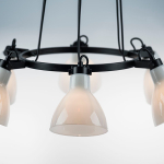 761160 Люстра ACROBATA 6х40W E14 ЧЕРНЫЙ/БЕЛЫЙ