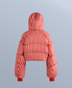 Oysho Легкий водонепроницаемый короткий пуховик Minardi Piume SKI, ярко-оранжевый