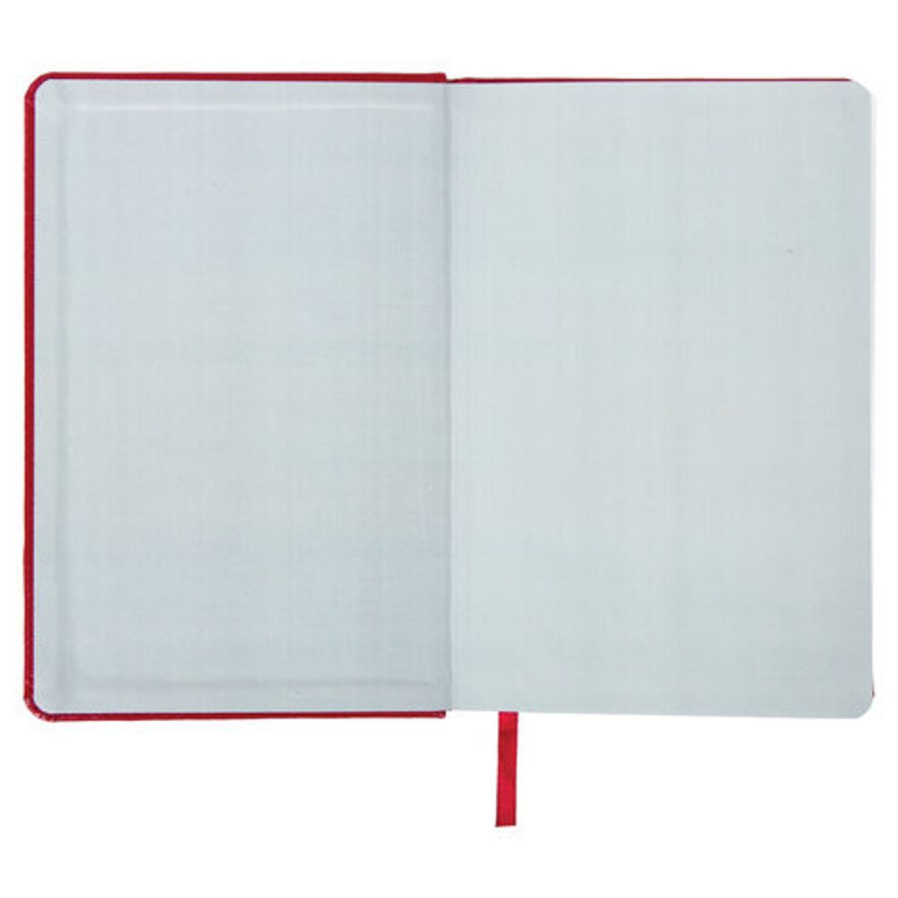 Ежедневник недатированный А5 138х213 мм BRAUBERG "Rainbow" под кожу, 136 л., красный, 111667