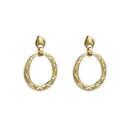 Серьги-кольца Ciclon с золотым покрытием Anochecer Oro AORO683