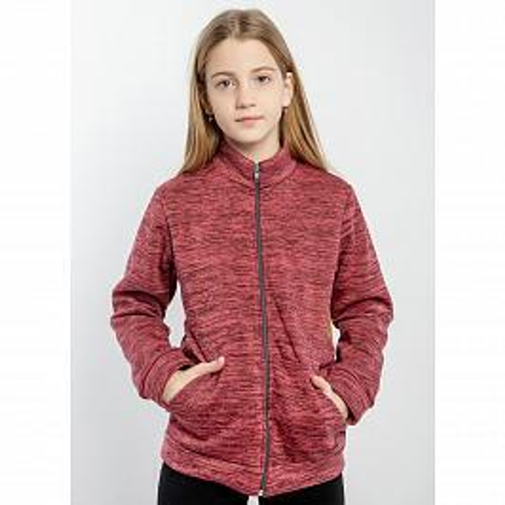 Джемпер для девочек на молнии, флис 1396600102 р.110-116 (Юлла)