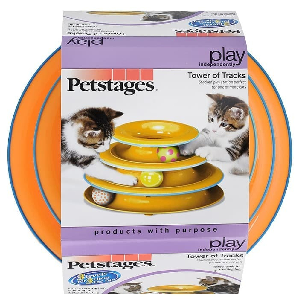 Petstages игрушка для кошек "Трек" 3 этажа