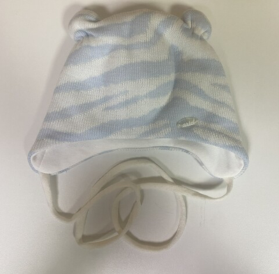 Шапка зимняя детская с утеплителем и подкладкой из хлопка на завязках,на объем головы 40см