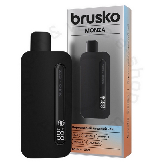 ЭСДН Brusko Monza by CRZ 12 000 "Персиковый ледяной чай" (Peach Ice Tea)