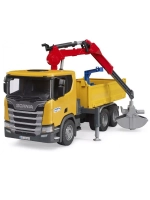 Автомобиль Bruder Scania Super 560R с краном-манипулятором