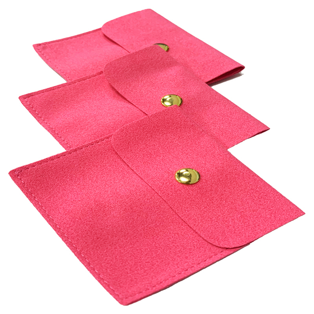 Мешочек плоский 80×80 мм упаковка украшений с кнопкой