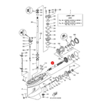 Вал гребного винта Kacawa для YAMAHA F75-F100