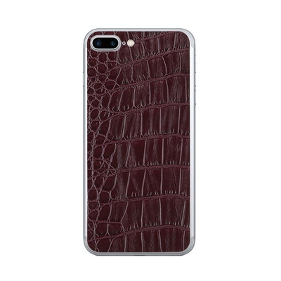 Наклейка из экокожи для iPhone 7 Plus, 011062 Черный