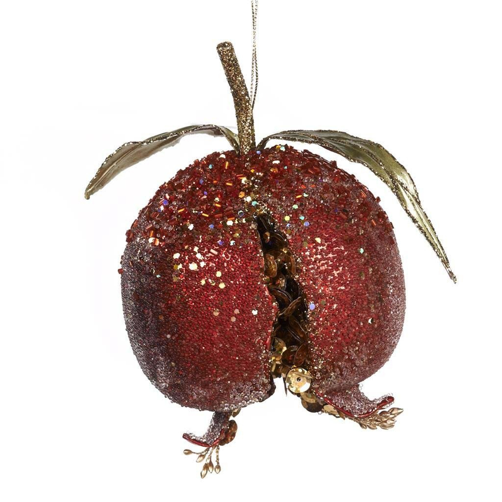Гранат красный, ёлочное украшение