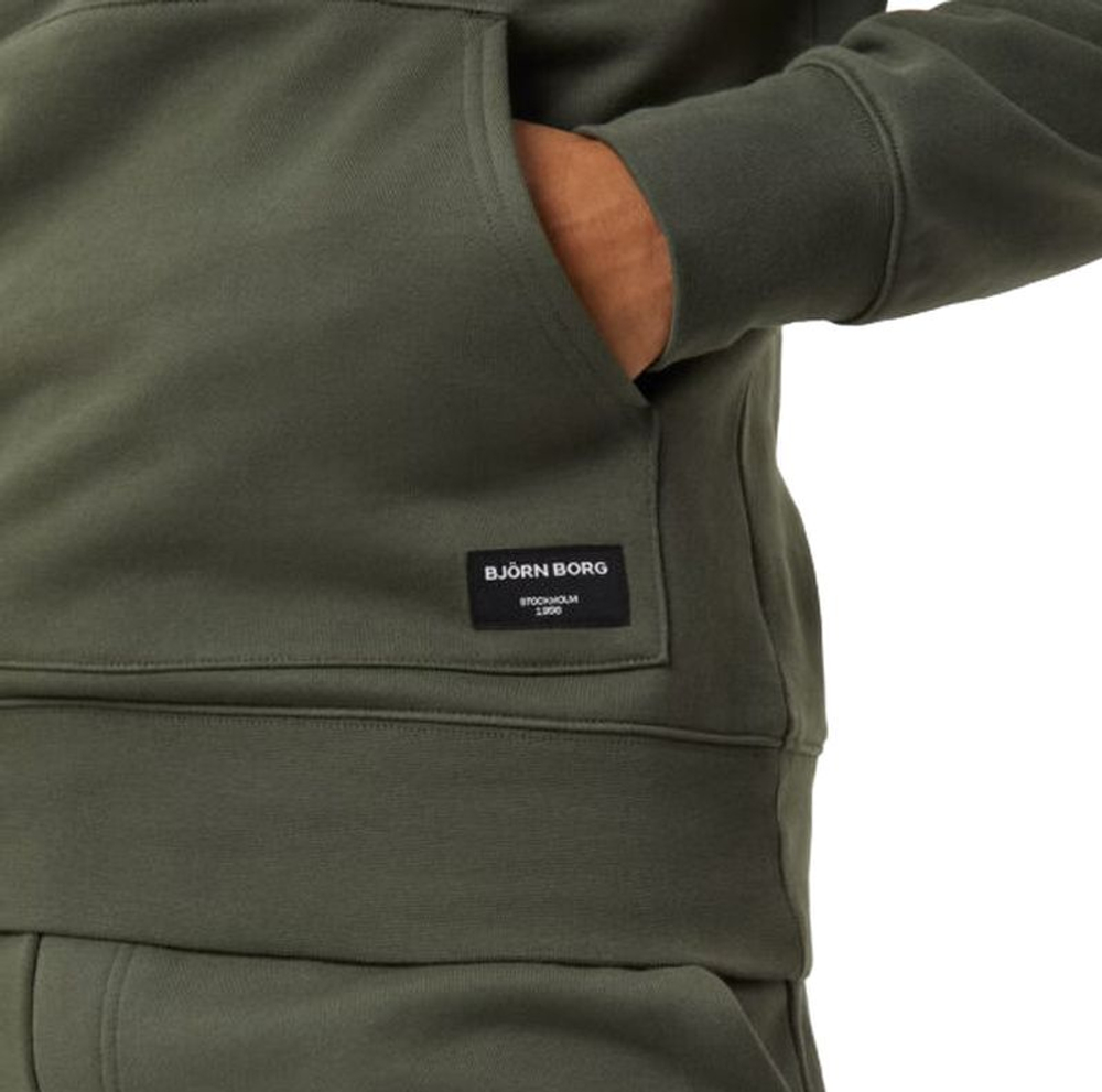 Мужская теннисная кофта Björn Borg Centre Hoodie - beetle