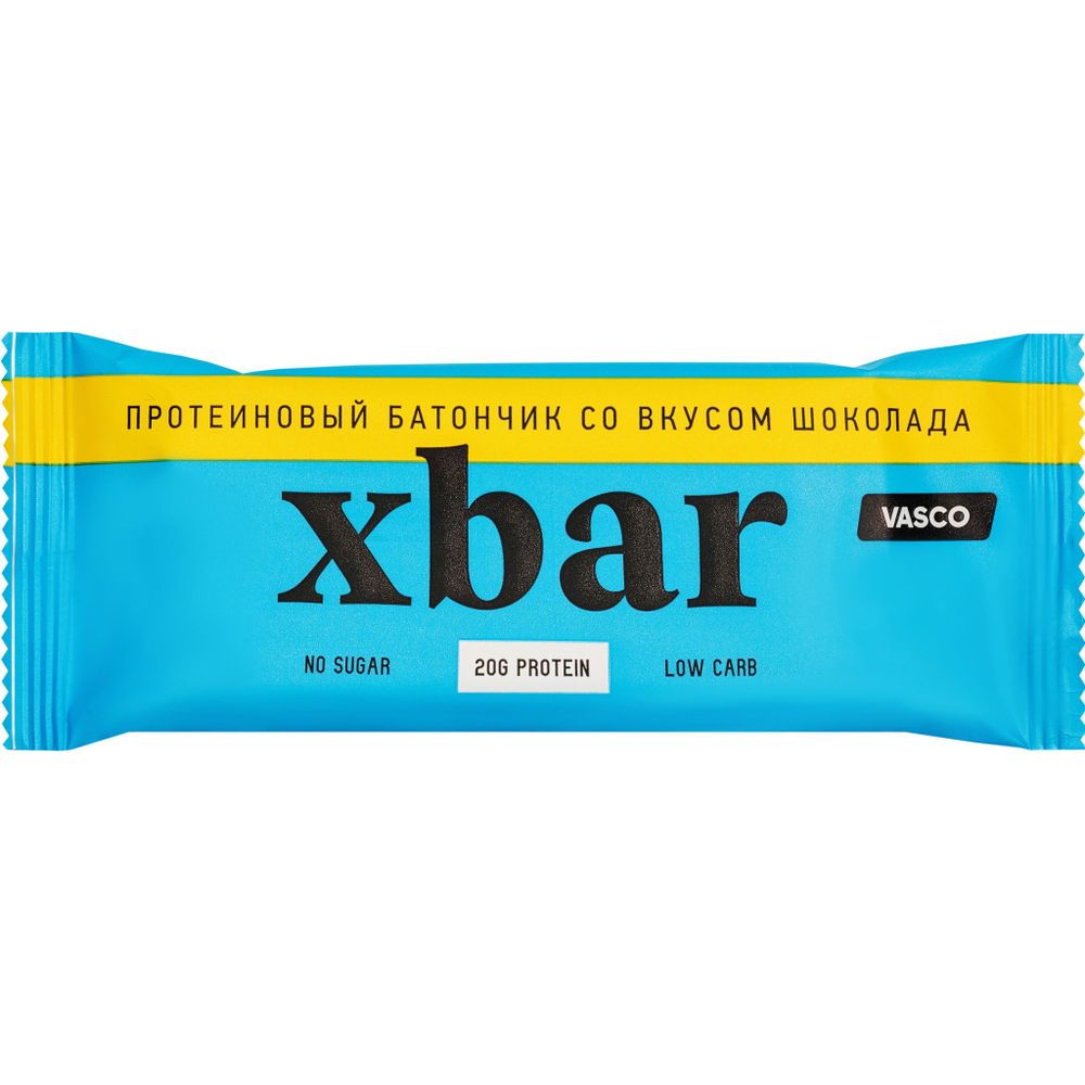 Протеиновый батончик VASCO Xbar со вкусом шоколада, 60 г