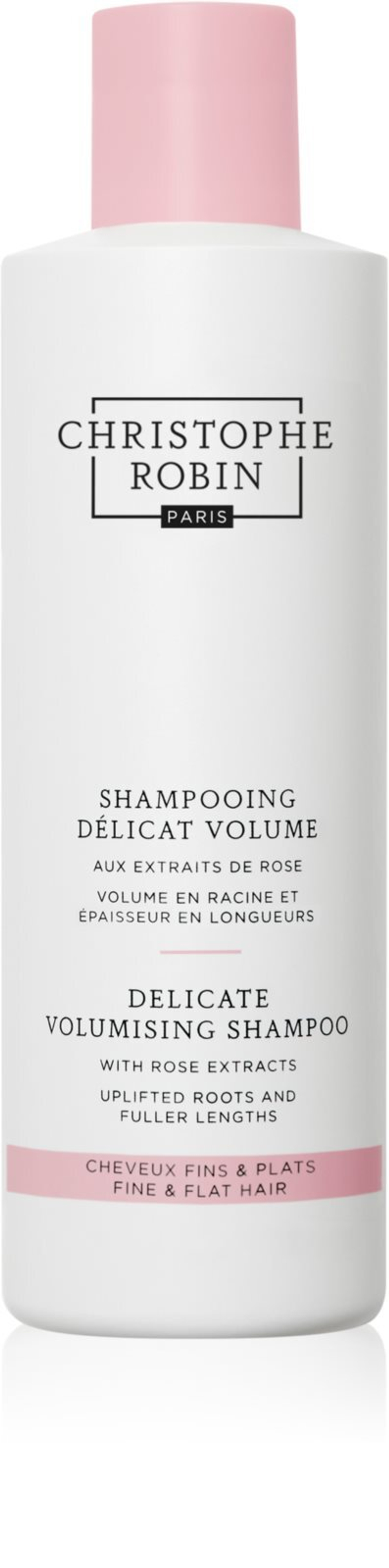 Christophe Robin Delicate Volumizing Shampoo with Rose Extracts - Шампунь для придания объема тонким и тонким волосам /   250  ml  / GTIN 5056379590579