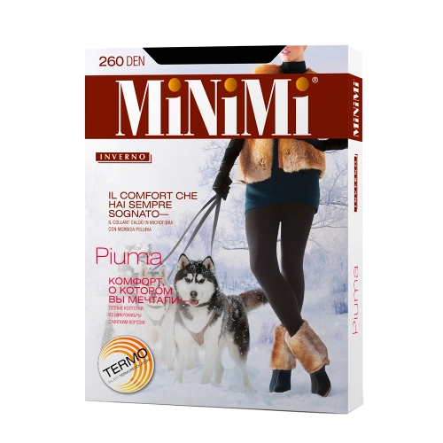 MiNiMi Колготки 260 DEN Piuma Nero (черный) 3-M