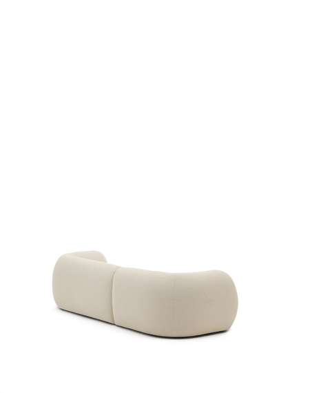 Модульный диван Martina 3-местный с правым шезлонгом, цвет экрю, 287 см