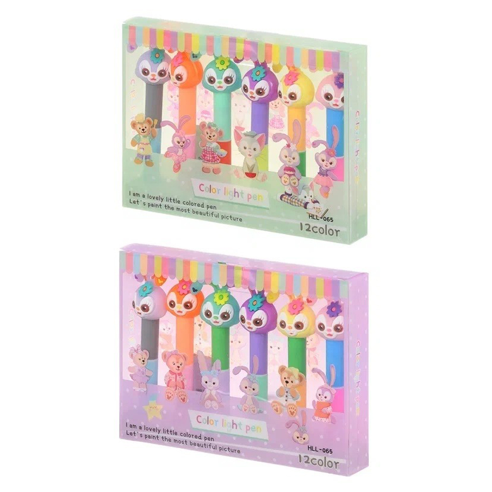 Маркер текстовыделитель Basir, двойные, серия "Зайчата", 10 см, цветная упаковка, разноцветные, набор 6 шт, ассорти