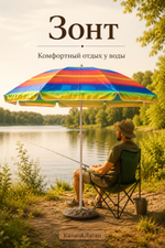 Зонт пляжный Д170 см в чехле