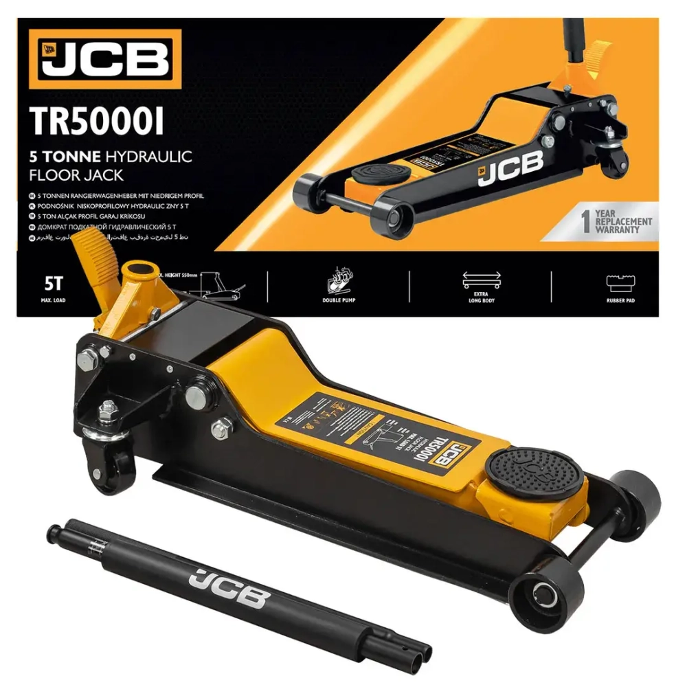 Домкрат подкатной гидравлический 5т JCB JCB-TR50001