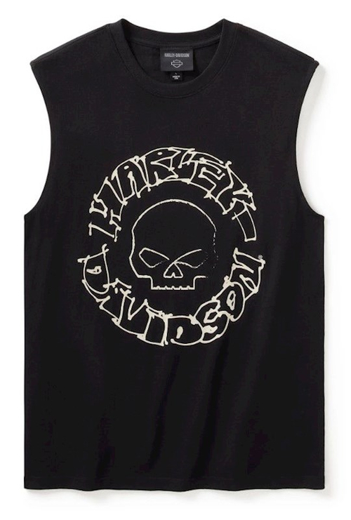 Майка Willie G Sketchy Skull Muscle Tee Harley-Davidson