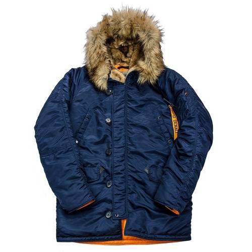 Куртка Аляска N-3B Husky Denali 2017 (синяя - r.blue/orange)