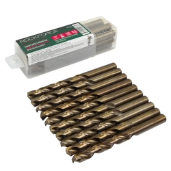Сверло по металлу 9.5мм HSS+Co(10шт), в пластиковом футляре RockForce##Rock FORCE RF-DSP95H