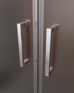 Дверь в проём Cezares MOLVENO-BF-2-170-P-Cr, 170х195, профиль хром, стекло Punto матовое