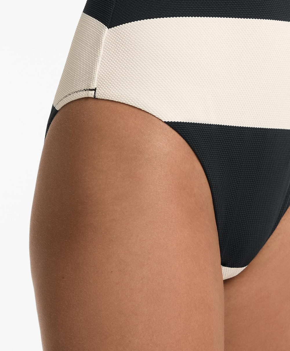 OYSHO Купальник-бандо из ткани пике, черный