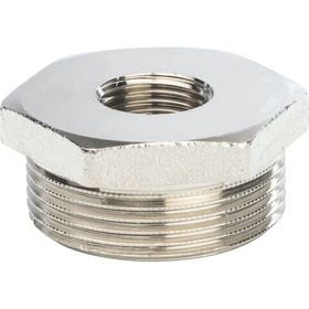 Футорка никелированная внутренняя / наружная резьба Stout 1* x 3/4*