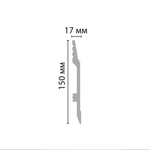 Плинтус Decormaster Дюропрофиль D104 ДМ