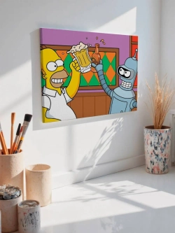 Картина на стену 40 X 50 Симпсоны Футурама