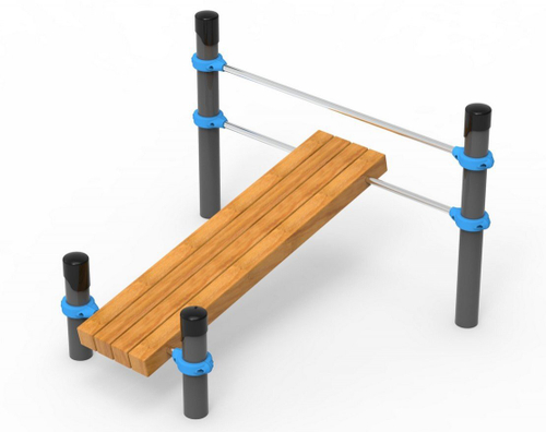 Скамья для развития мышц брюшного пресса наклонная 651.32