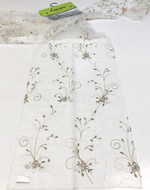 Тюль сетка с вышивкой розами Laime арт. Розуэлл DM8502 col. 08 (высота 290 см, Турция)