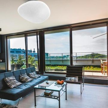 2039/DL COLOR SN 084 Светильник пластик/белый LED 48Вт 3000-6300K 500х460 IP43 пульт ДУ STONE