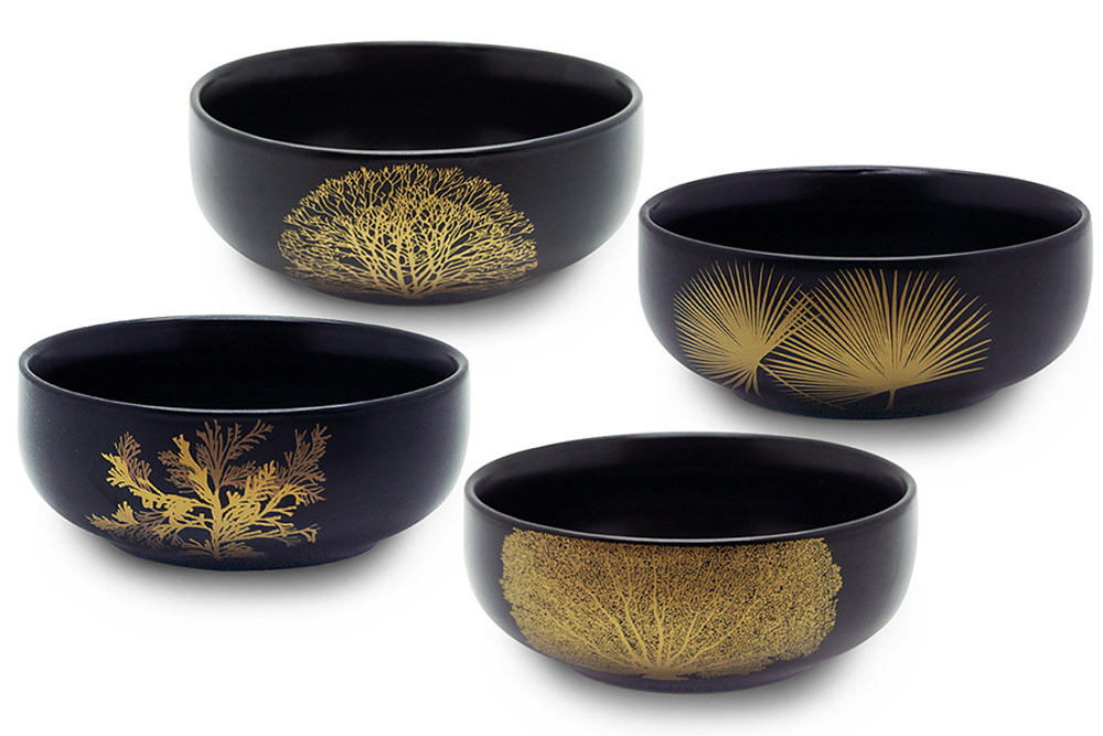 Набор салатников 4шт 15см WD Lifestyle Singapore черный