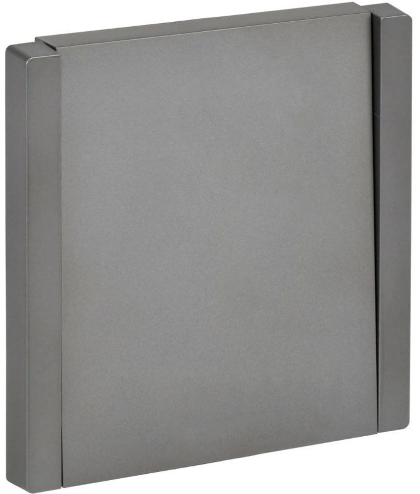 Выключатель перекрестный 1-кл. СП FORTE&amp;PIANO 10А FP512 сталь IEK FP-V13-0-10-1-K46